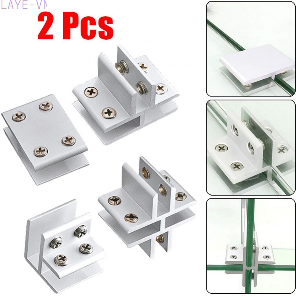 Glass Clamp Glass Replacement Spare Parts 2Pcs 8-10mm Aluminium Brackets