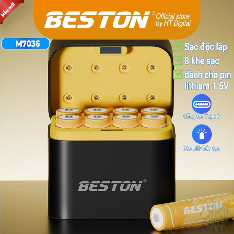 SẠC M7036 8 slot AA | PIN AA 3600mwh