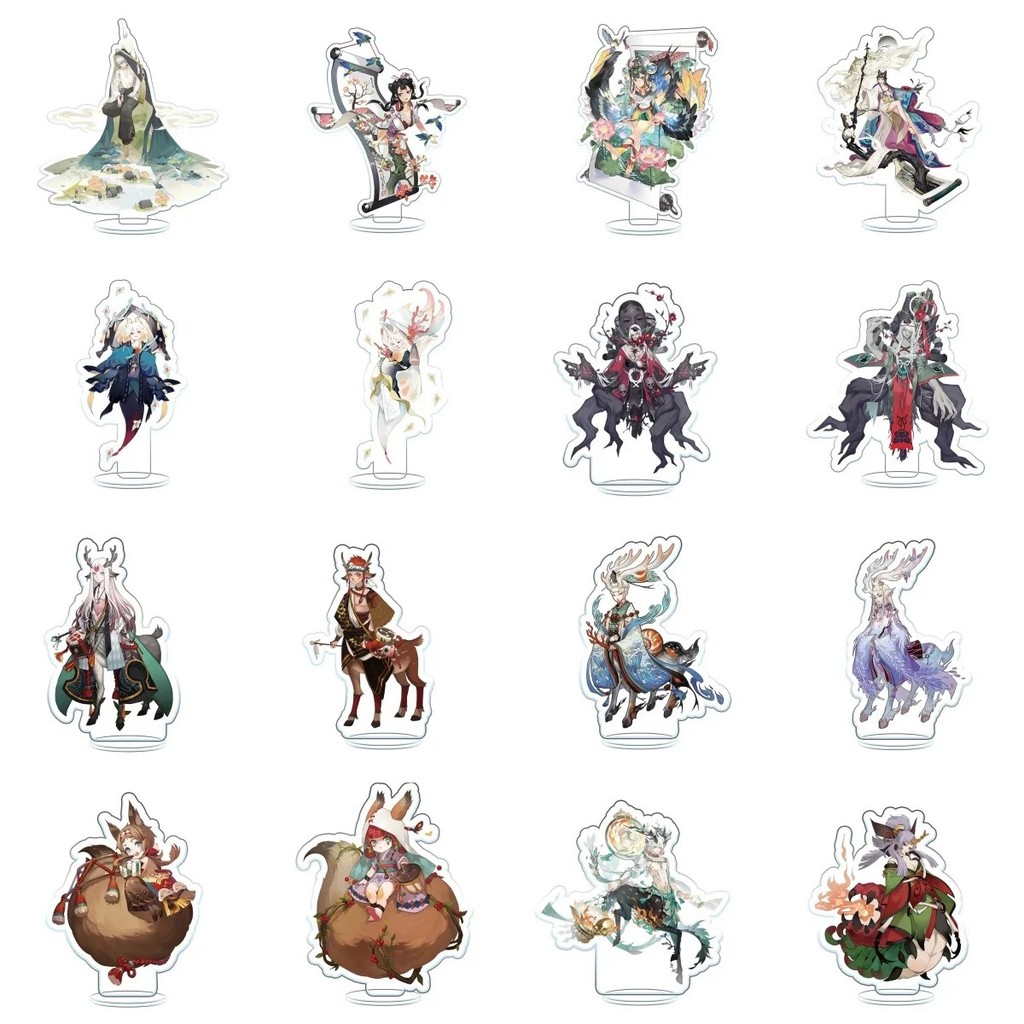Standee Âm Dương Sư Onmyoji mô hình mica acrylic trang trí bàn học 15cm nhiều nhân vật game cực đẹp 