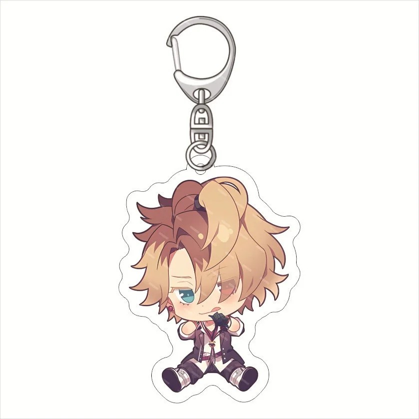 Móc khóa Anime Diabolik Lovers Acrylic mica trong suốt in hình chibi nhân vật Kou Mukami Ayato Sakam