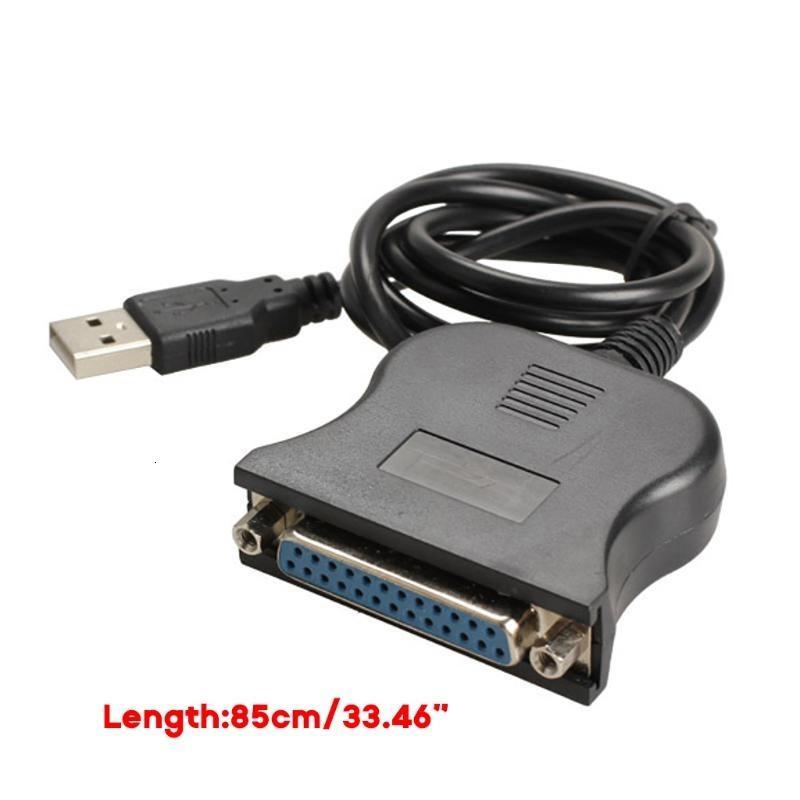 Cáp cổng DB25 song song USB 2.0 đến 25 Pin 1284 Cáp chuyển đổi máy in song song 25 chân USB sang DB2
