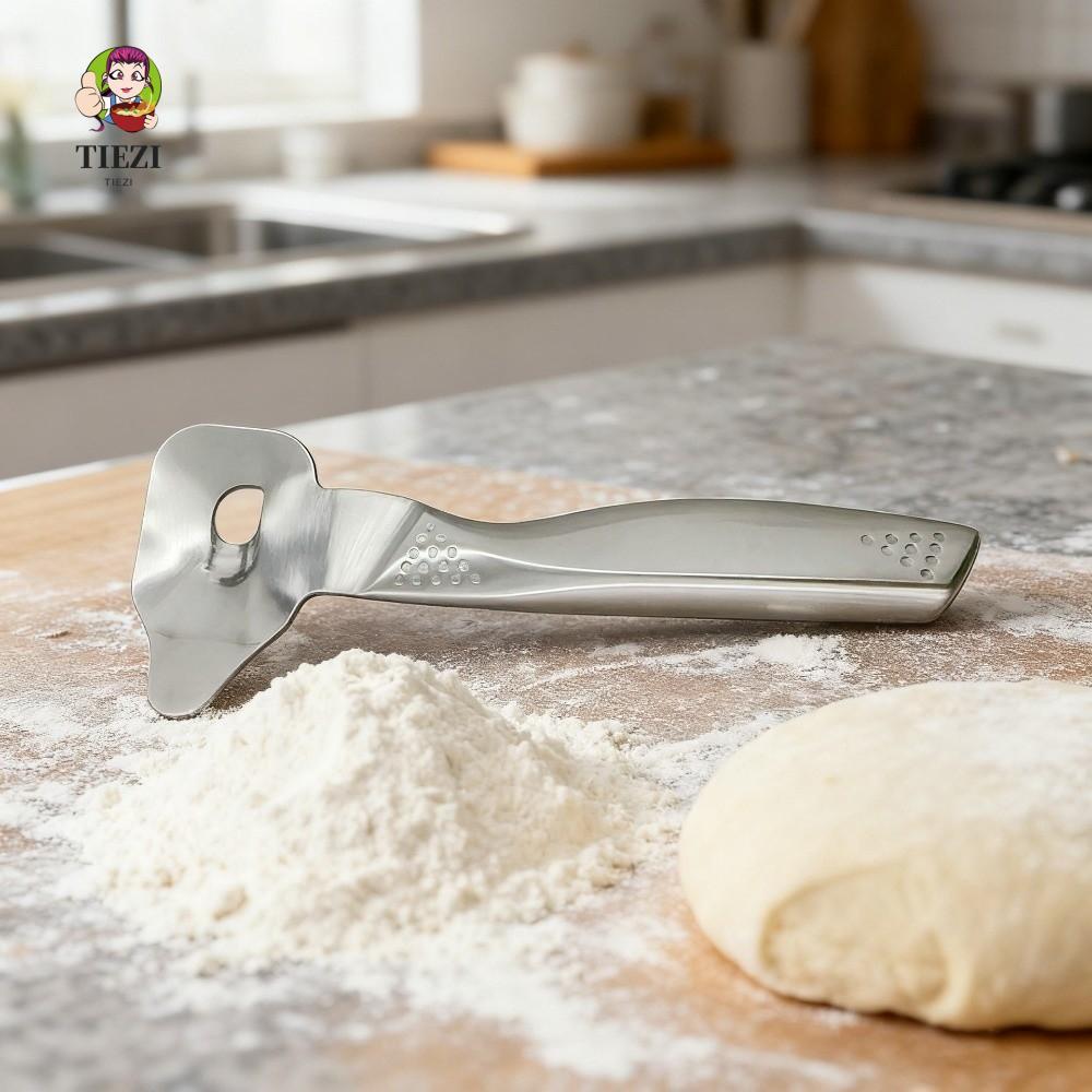 Máy cắt mì thủ công TIEZI, Máy khuấy trộn bột trộn chống dính, Phụ kiện nấu ăn Máy thái lát Spaghetti liền mạch bằng thép không gỉ Làm bánh ngọt Pizza