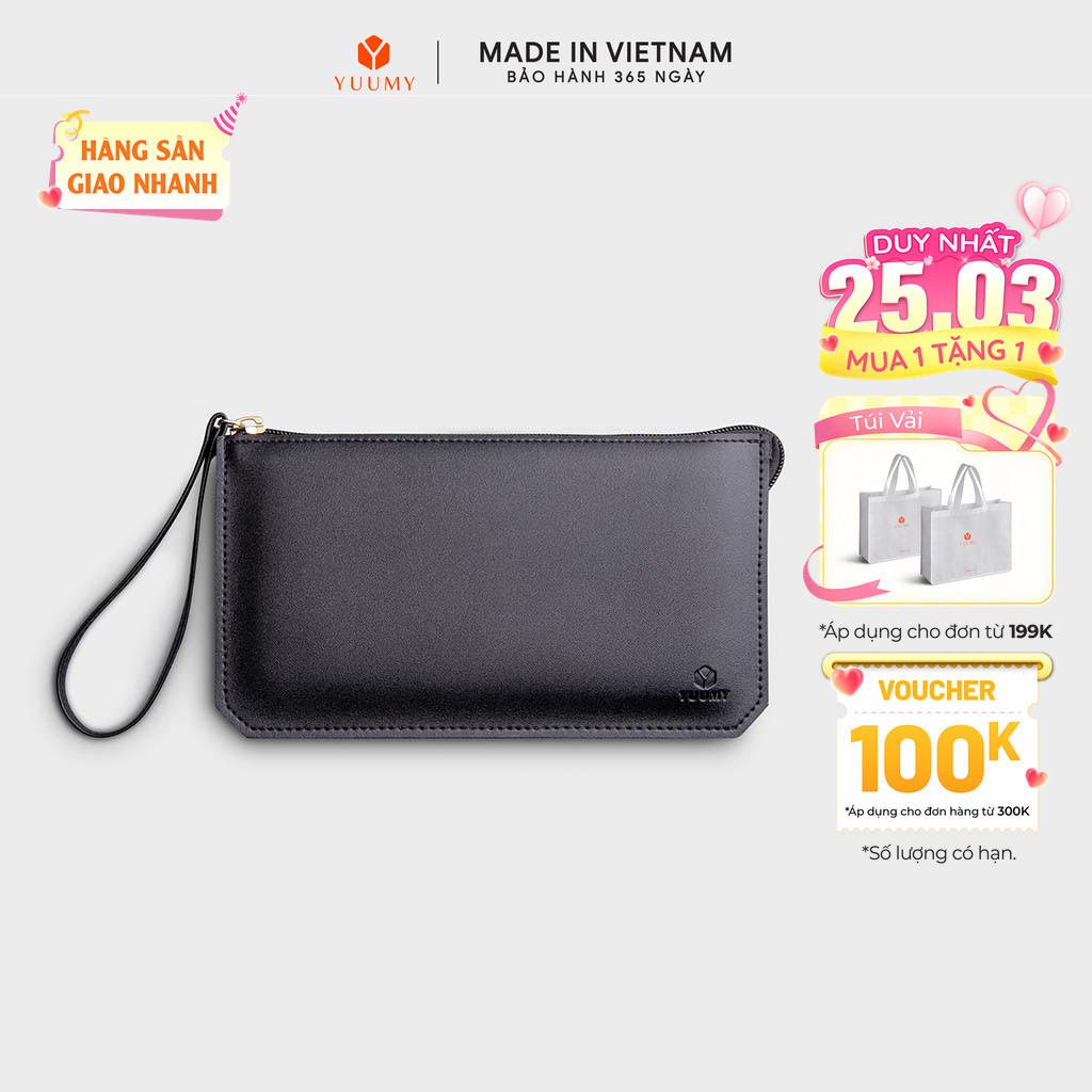 Ví Yuumy ( Thời trang nữ kiểu cầm tay dáng dài - Ví da Seasand YV68)