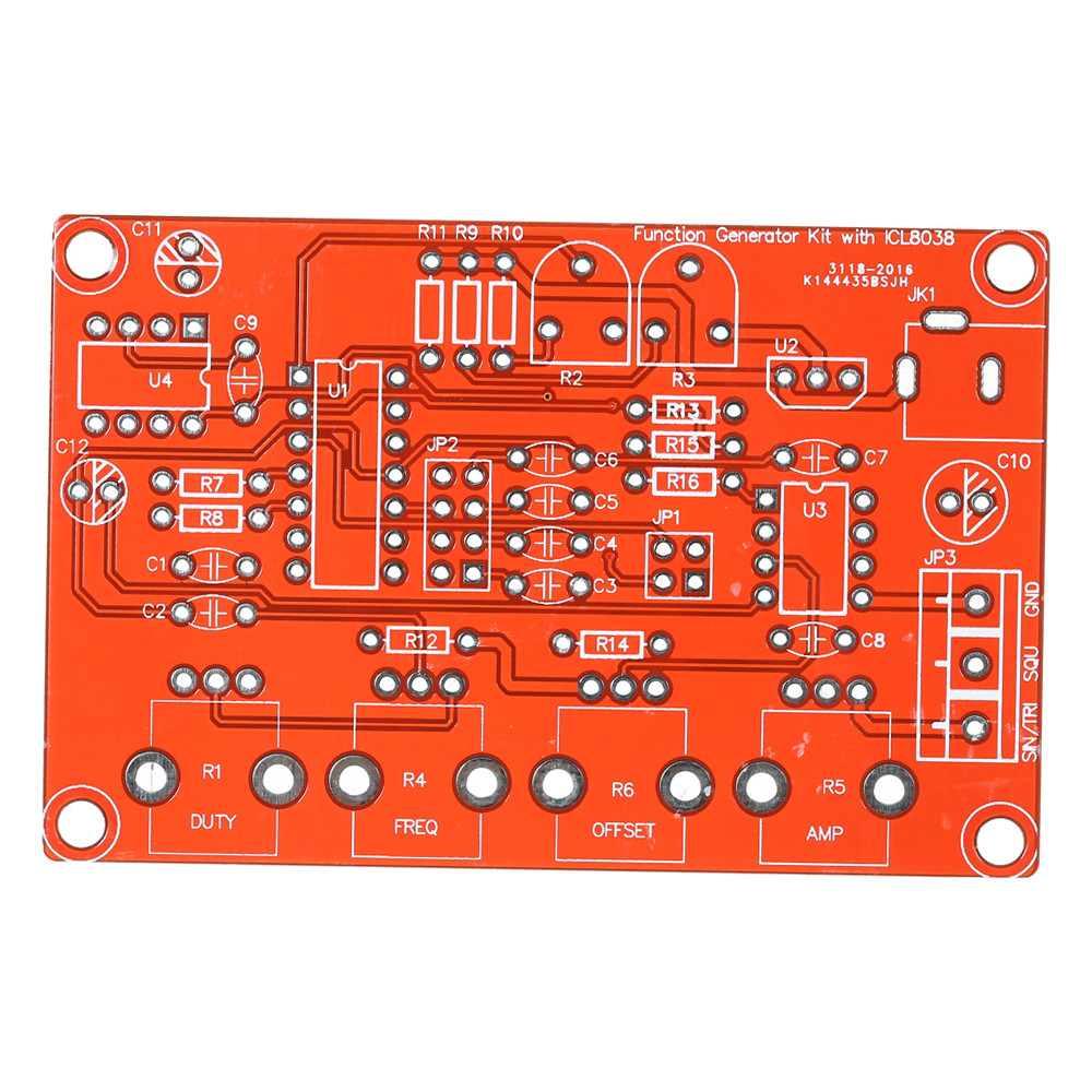 Wowohome-PH XIXIAN ICL8038 Bộ tạo tín hiệu chính xác cao DIY Kit Đầu ra sin / Tam giác / Vuông / Răn