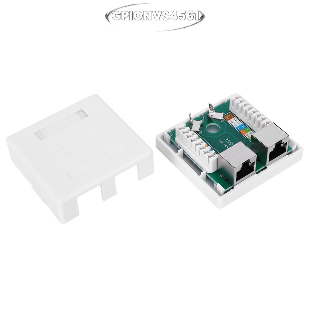 Hộp gắn GPIONVS4561 RJ45-8P8C, RJ45-8P8C có ốc vít và hộp gắn bề mặt băng hai mặt, Lắp đặt tấm tường