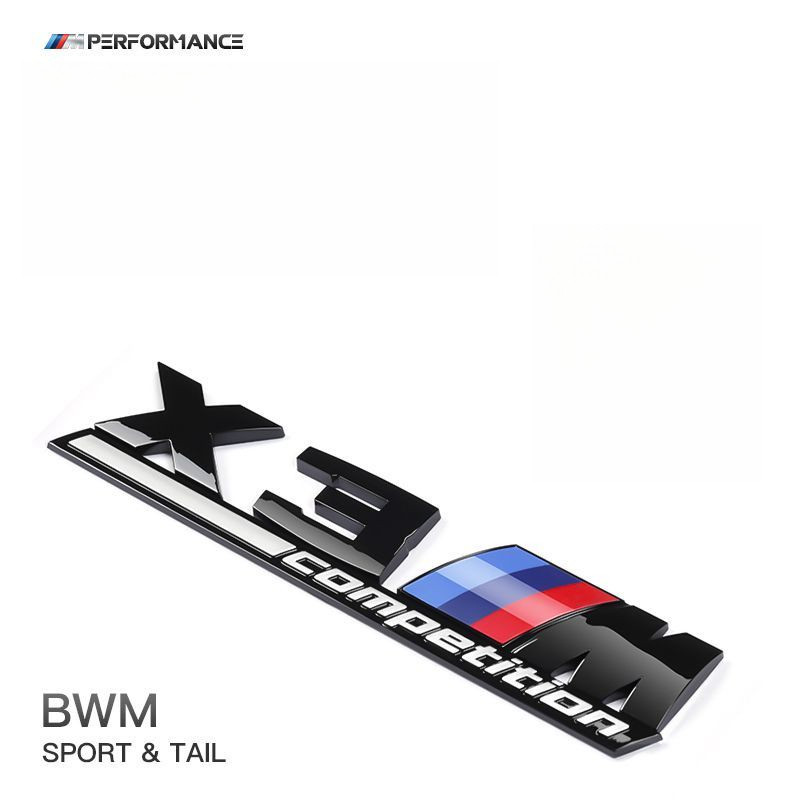 [Free M Mark] BMW Word Mark Car Mark 3 Series 5 Series X1 X2 X3 X4 X5 Dấu Đuôi Xe Nhãn Dán Sửa Đổi M