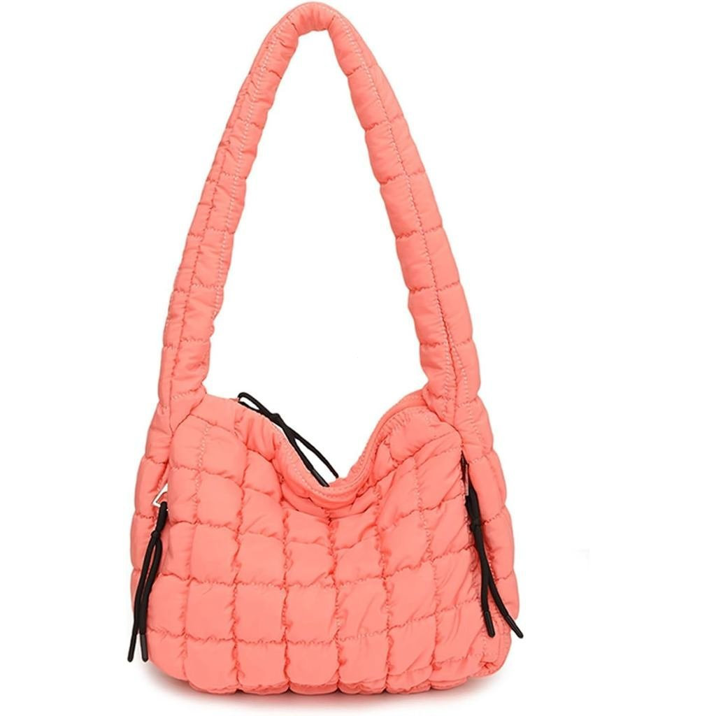 Túi Tote Quilted Cho Nữ Nhỏ Puffy Túi Đeo Vai Nhẹ Đệm Carryall Hobo Puffy Ví