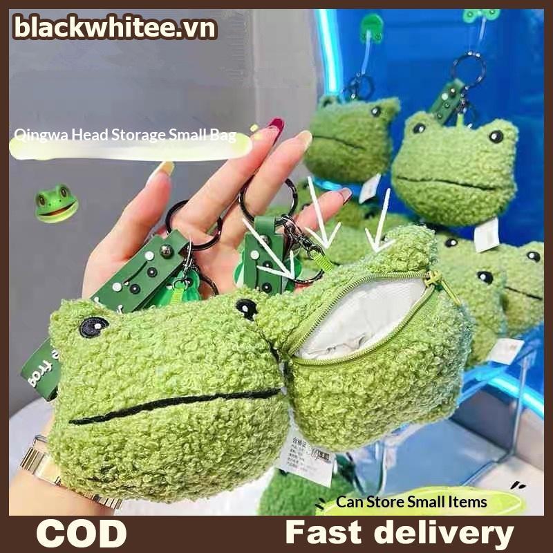 BWHTE Kawaii Chìa Khóa Dây Túi Bé Gái Ví Đựng Tiền Xu Có Dây Kéo Tai Nghe Túi Bảo Quản Ví Nhỏ Cho Th