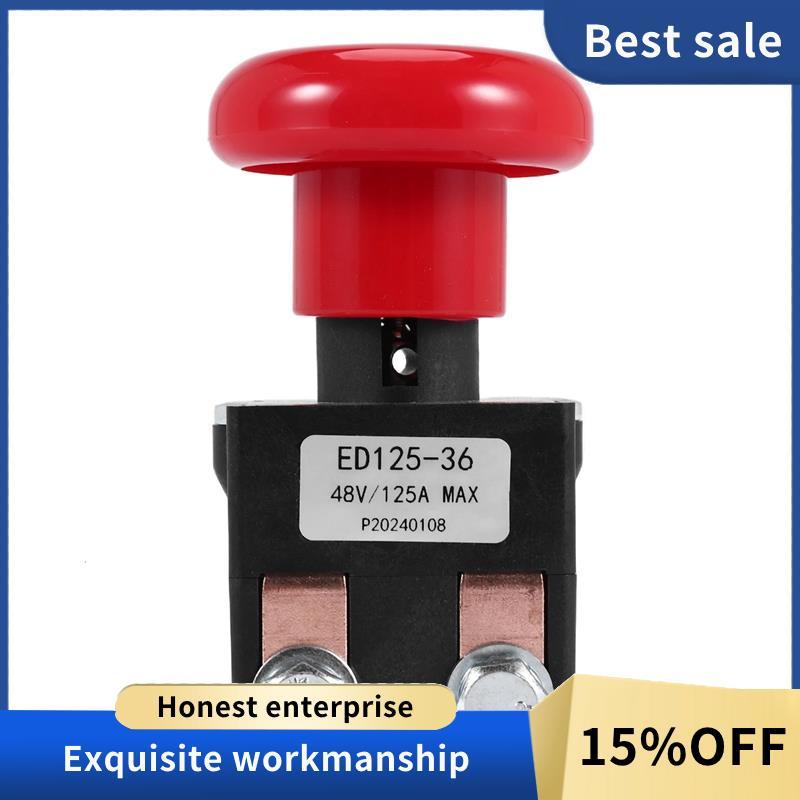 Công tắc dừng ngắt kết nối khẩn cấp ED125-36 48V 125A cho EZ30 E30 D40 EZ40 111551000800 Xe nâng điệ