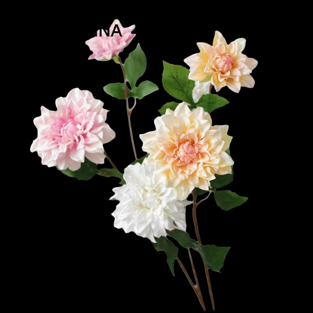 MOBANINA Nhân Tạo Hoa Dahlia, Handmade Nhiều Màu Sắc Cảm Ứng Thật Dahlia, Trang Trí Phòng Chất Liệu 