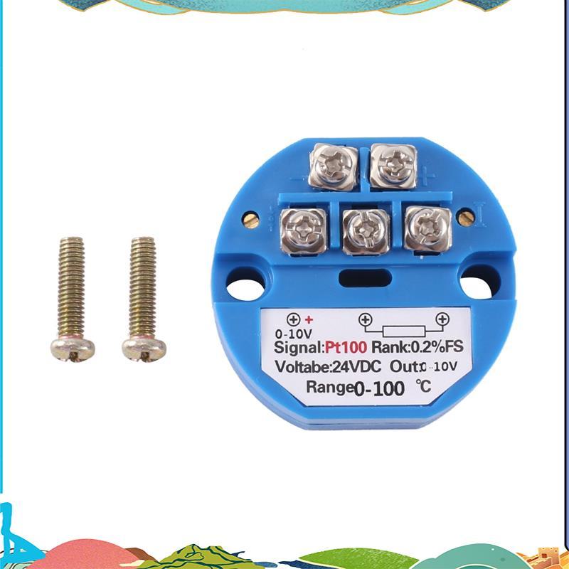 PT100 Loại sang 0-10V 0-100 độ RTD Đầu vào 0-10 một đầu ra DC24V Bộ phát nhiệt độ chịu nhiệt