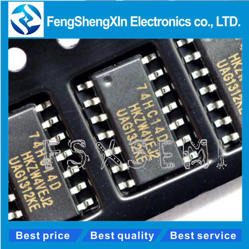 100 Cái / lốc 74HC14D 74HC14 SN74HC14DR HEX SCHMITT-TRIGGER INVERTERS IC SOP-14