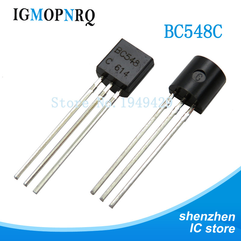100 CÁI BC548C BC548 TO92 Bóng bán dẫn Mới
