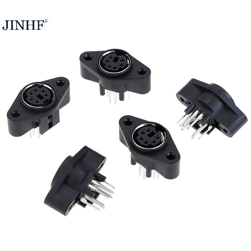 JINHF 5 CÁI MDC / S Terminal Soet DIN Ja Connector Mini PS2 6Pin 6Pet HOT
