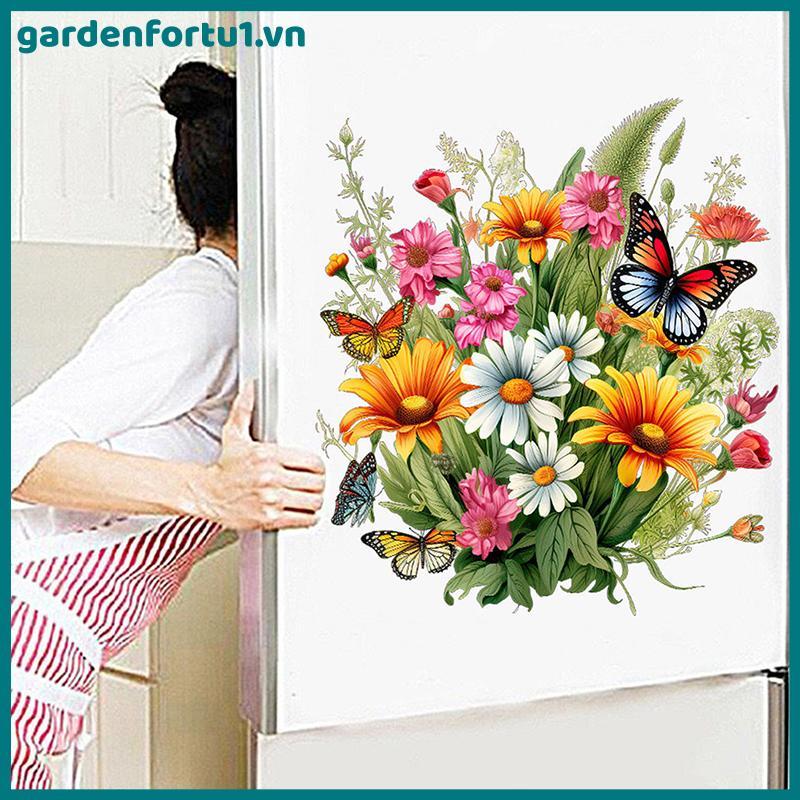GAR Bướm Hoa Chống Thấm Nước Vệ Sinh Stier Phòng Tắm Ghế Vệ Sinh Làm Đẹp Trang Trí Stier Tự Dính Đề 