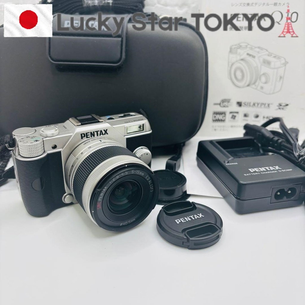 Excellent condition PENTAX Q10 mirrorless camera with lens set and case /【Used from Japan】