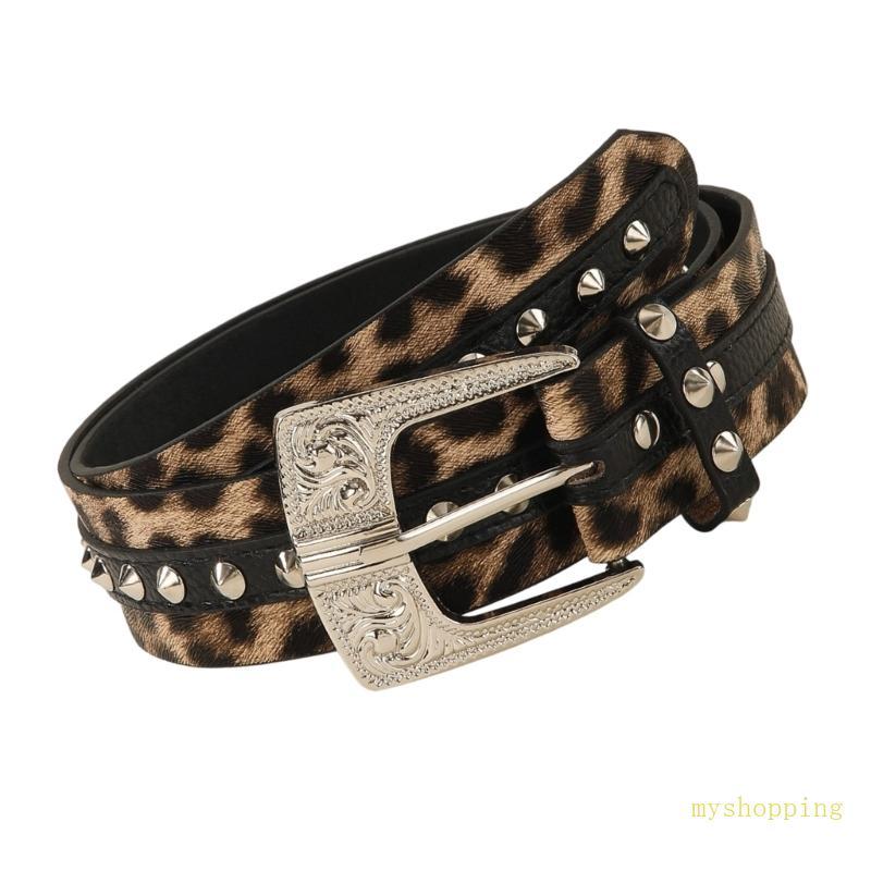 Thắt lưng da Ivy Outsider với pha lê, phù hợp cả nam và nữ