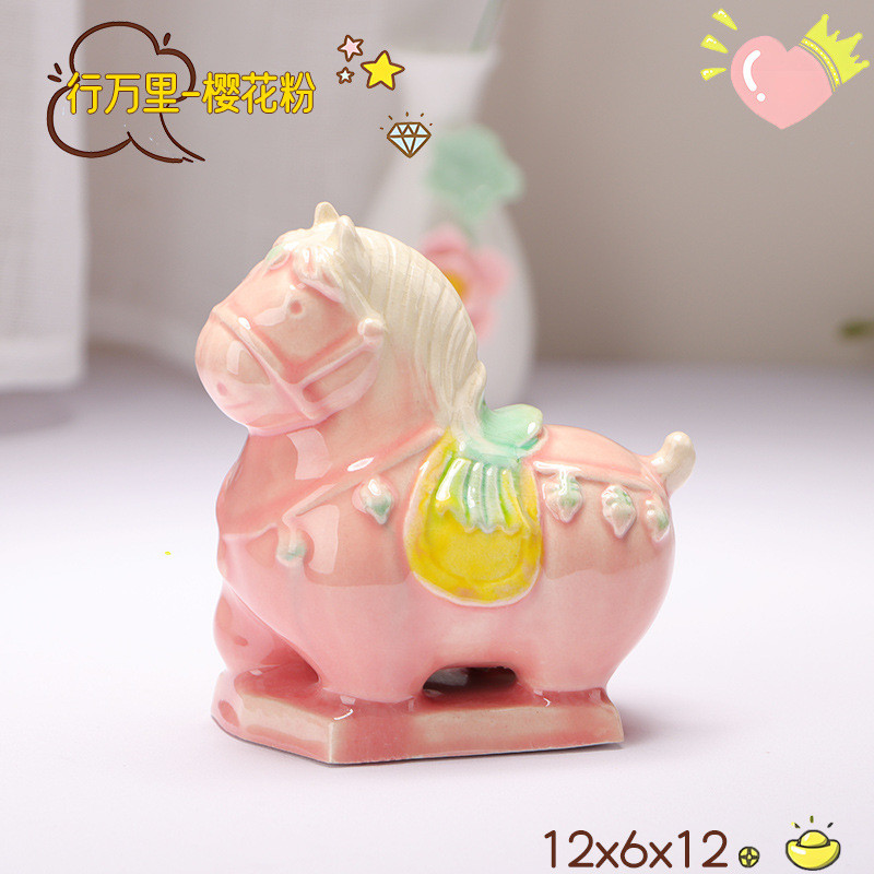 Phong Cách Trung Hoa Gốm Ngựa Tượng 2026 Năm Ngựa Cung Hoàng Đạo Ngựa Tượng Handmade Gốm Ngựa Trang 