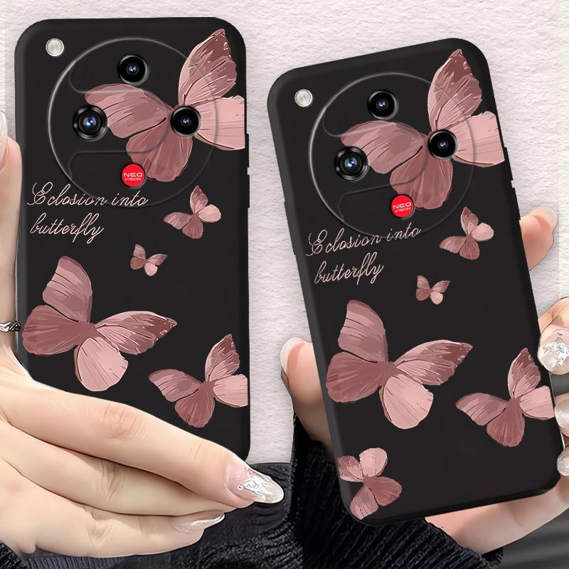 Ốp Lưng Cho ZTE Nubia Z70S Ultra Nubia Focus 2 Nubia RedMagic 10 Air Artistic Butterfly Phone Case Z