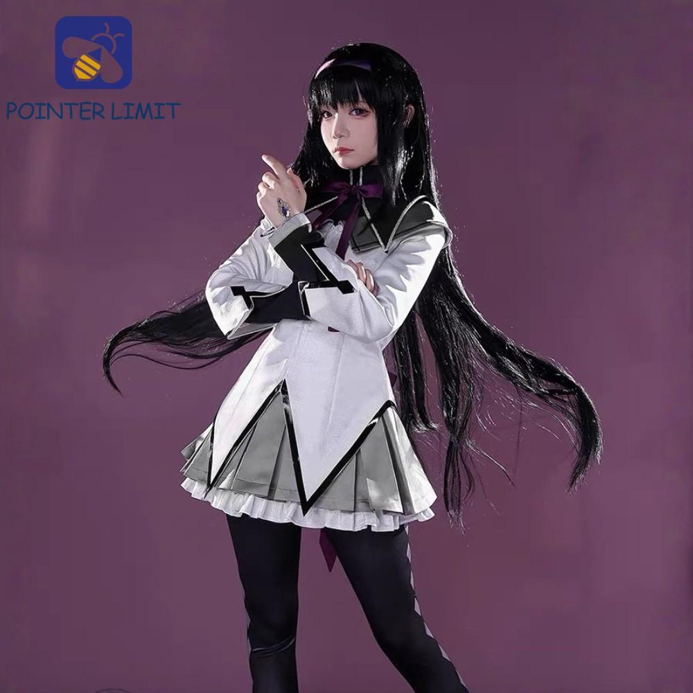 POINTER LIMIT Akemi Homura Bộ Trang Phục Hóa Trang, Vớ Nơ Akemi Homura Đồng Phục Chiến Đấu, Anime Ro