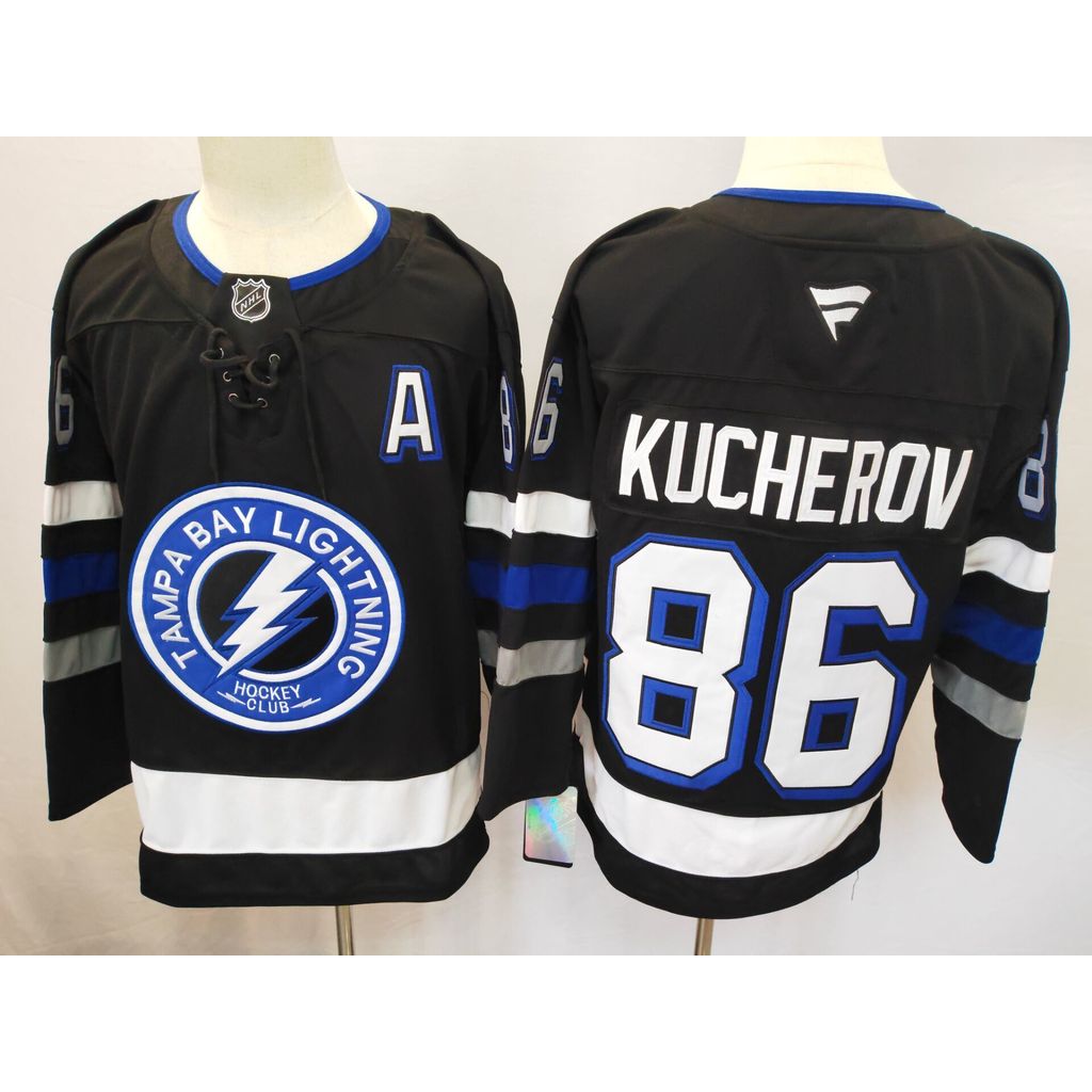 NHL Áo jersey Lightning Team, áo thêu dài tay
