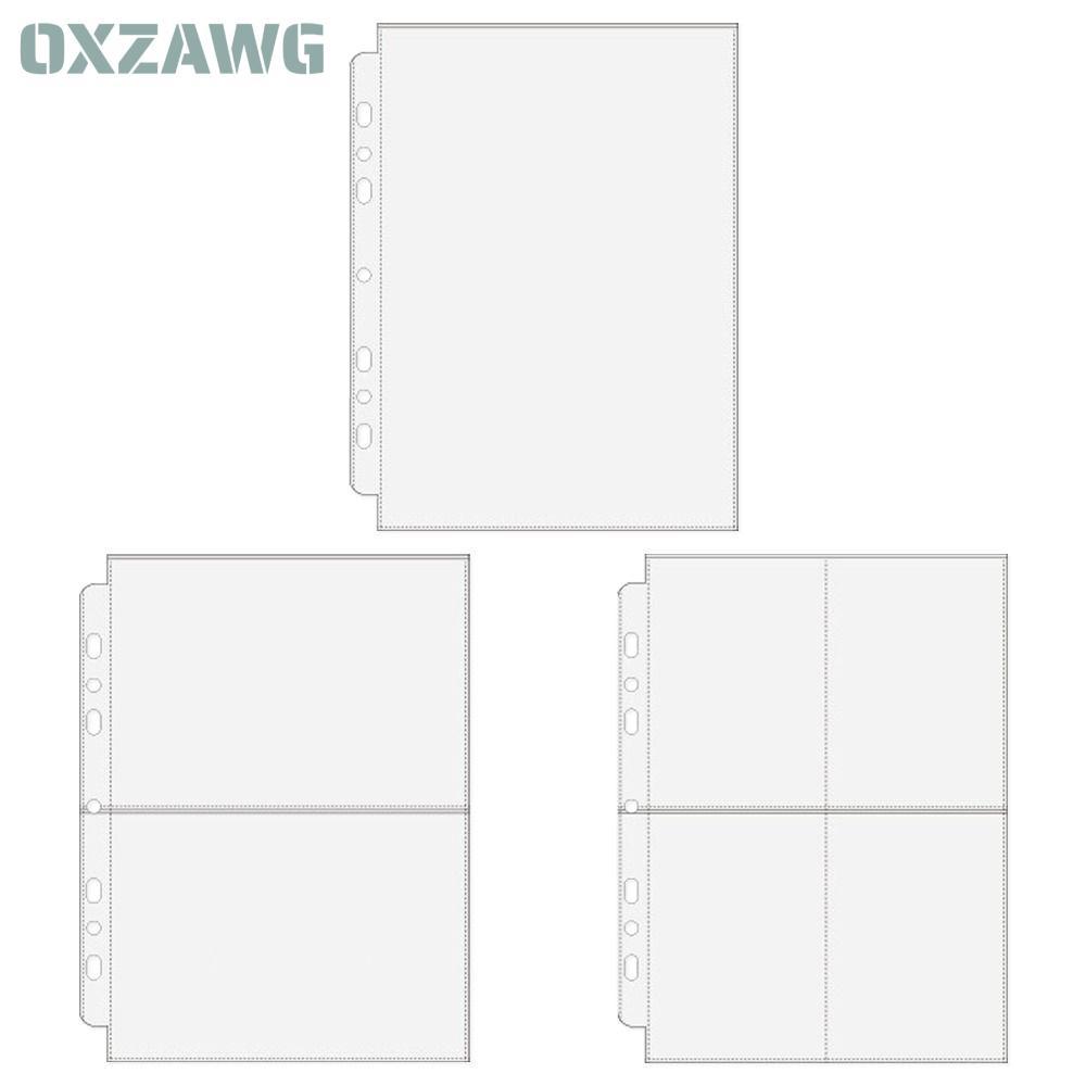 OXZAWG 10 Cái Kpop Photocard Binder Sheets, Nhiều Túi Trong Suốt A5 Kpop Photocard Binder, PP Bền DI