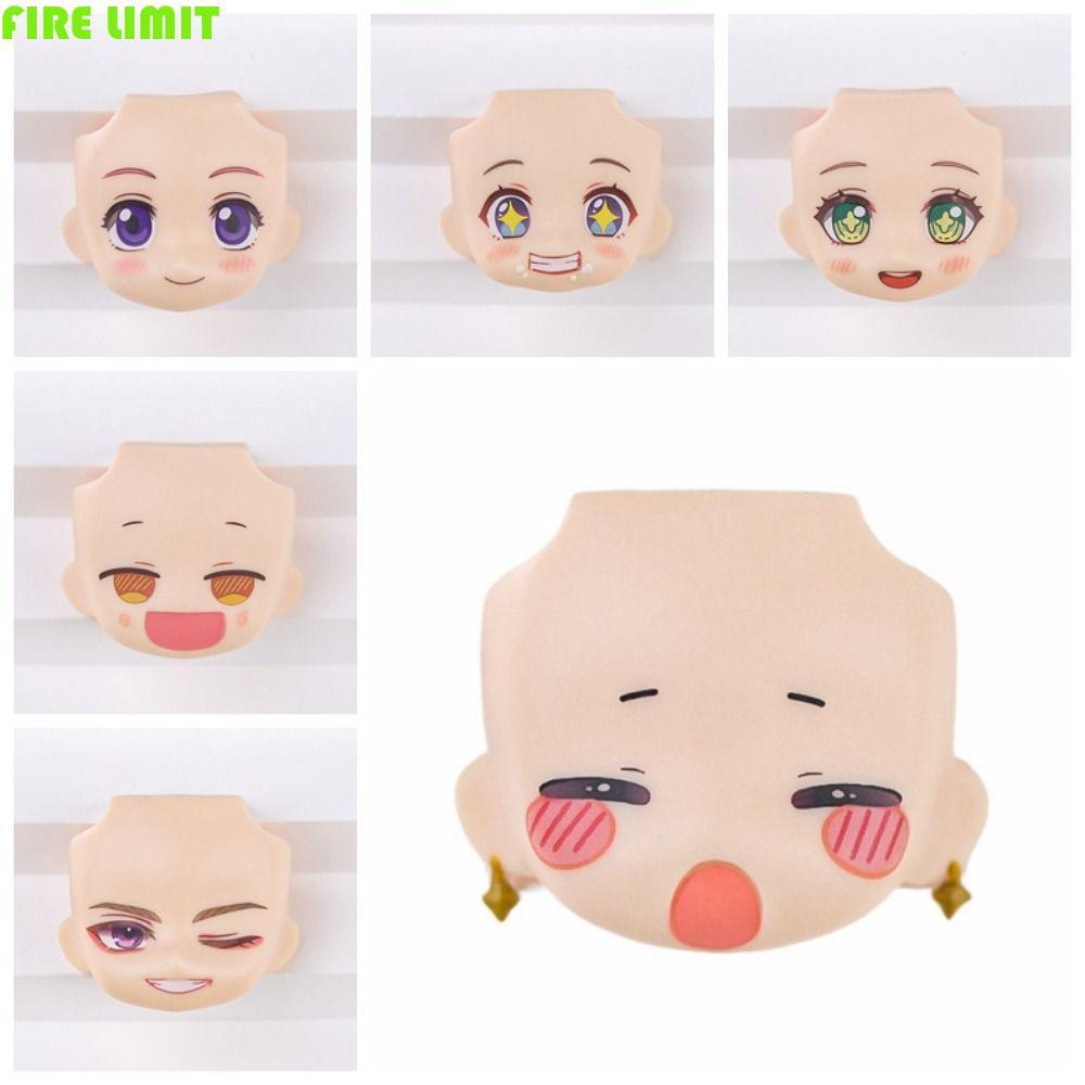 FIRE LIMIT Khuôn mặt thay thế búp bê, Mắt Decal 3D kèm trang điểm Mặt búp bê OB11, 1 / 12 BJD GSC He