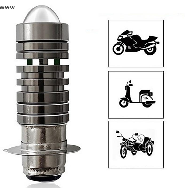 Phổ 12V màu kép Đèn pha Bóng đèn p15d H6 px15d LED xe máy Đèn pha H6 Scooter Motobike đầu đèn