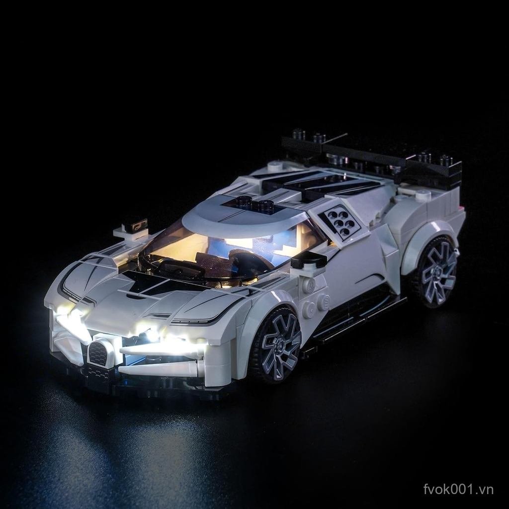 Bộ đèn Led nâng cấp Tương thích với Lego Speed Champions Bugatti Centodieci Hyper Sports Car Buildin