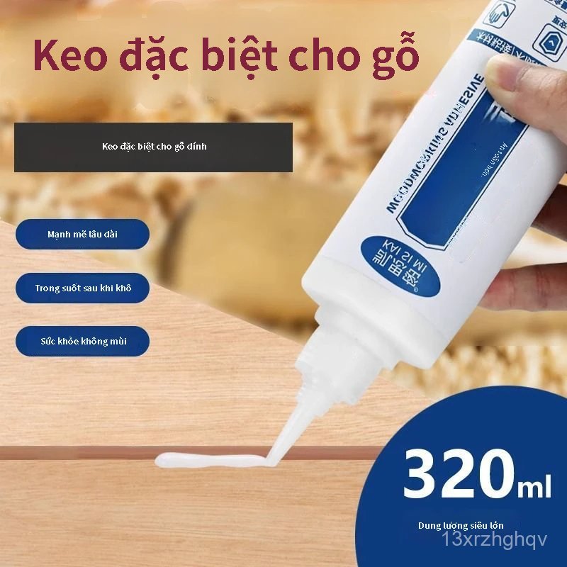 Keo đặc biệt cho gỗ, đồ gỗ, vật liệu gỗ, ván ép, tủ quần áo, ghế, keo dán mạnh, keo gỗ màu trắng sữa