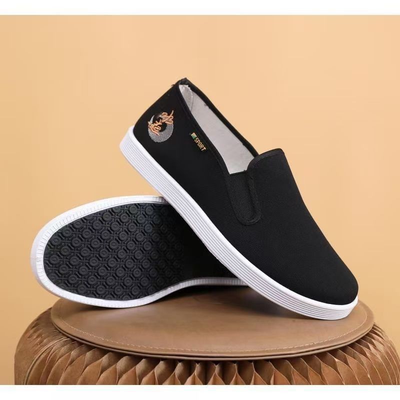 Phong Cách Quốc Gia Cũ Bắc Kinh Thêu Giày Vải Phongshengshui Tăng Phong Cách Trung Hoa Đế Mềm Thường Ngày Chống Trơn Trượt Hơi Thở