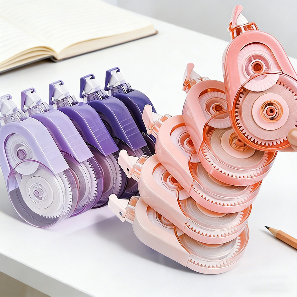 Bút xoá kéo học sinh 5 cuộn dài 100m, màu pastel nhã nhặn, xóa sạch mượt mà, không lem khi sử dụng