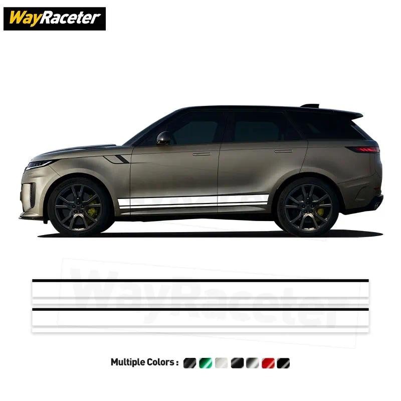 2 Chiếc Cửa Bên Sọc Miếng Dán SVR HSE Thể Thao Sợi Carbon Vinyl Decal Cho Range Rover Sport L461 202