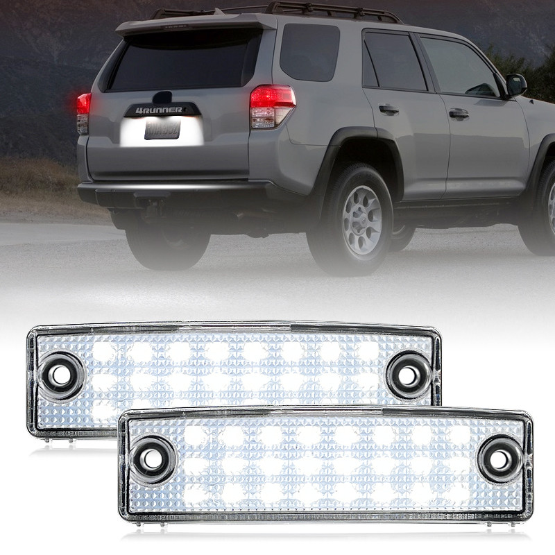 2 Chiếc Dành Cho Xe Toyota 4Runner 1996-2022 Sequoia 2008-2022 Đèn LED Số Biển Số Đèn
