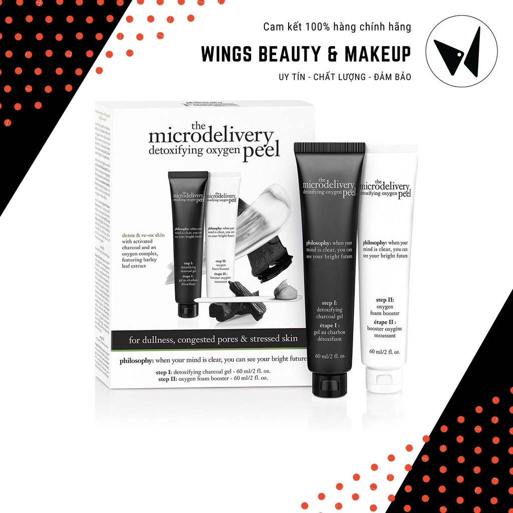 PHILOSOPHY - Set dưỡng da The Microdelivery Detoxifying Oxygen Peel [auth]