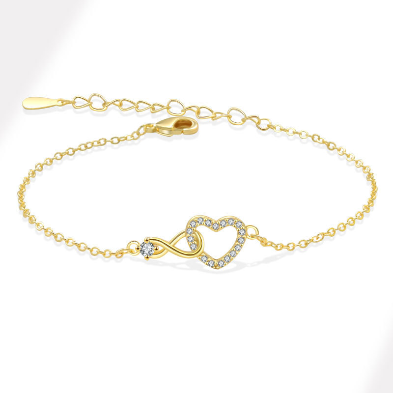 Infinity Love Numbers8Heart-shaped Infinity Love Bracelet