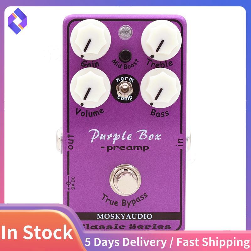 Hộp đựng đàn Guitar điện Preamp Overdrive Effect Pedal- Thiết kế bỏ qua đích thực