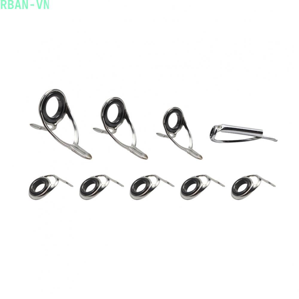 9 Pcs Fishing Rod Top Ring Tip Eye Guide Repair Kit Guide Ring Over Rings Parts