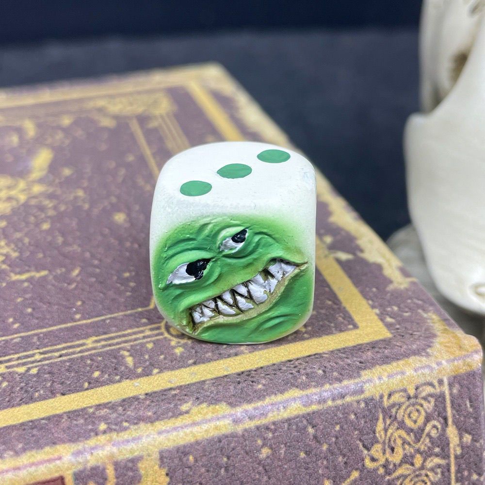 Hot Sale#New Devil Dice Funny Decoration Creative Small Ornament diy Resin Ornaments Home Desktop Ga