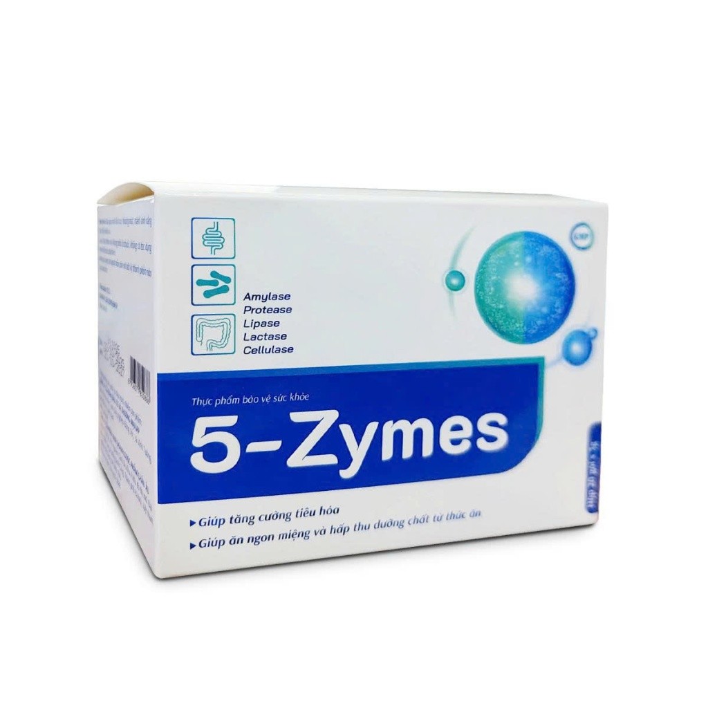 5-Zymes – Men Tiêu Hóa 5 Enzyme | Hỗ Trợ Tiêu Hóa – Giảm Đầy Bụng – Tăng Hấp Thu – Giúp Ăn Ngon
