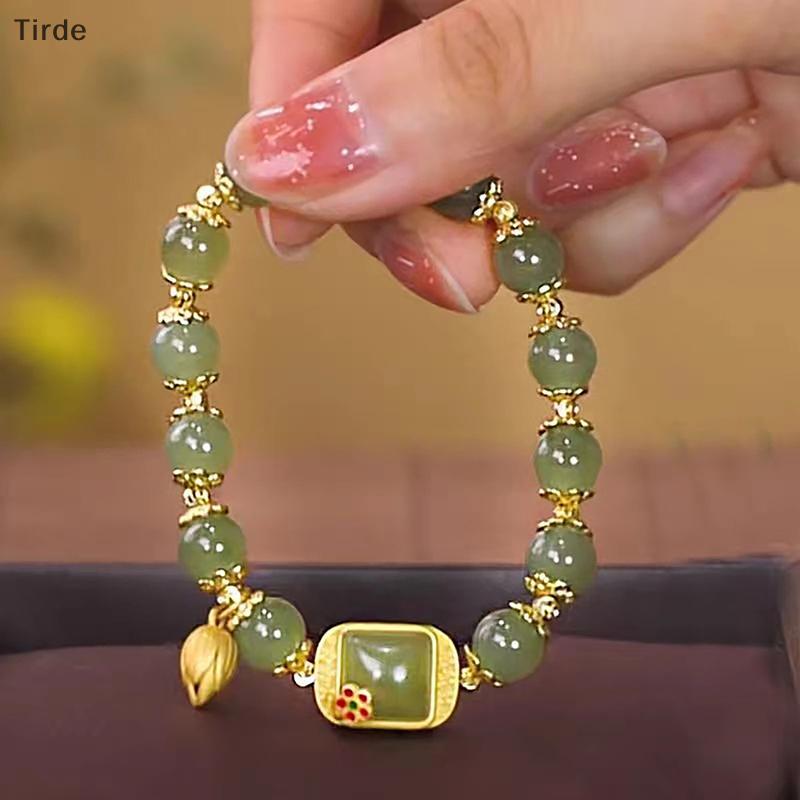 Tirde Trung Quốc Phong Cách Hetian Ngọc Đính Cườm Vòng Đeo Tay May Mắn Vòng Đeo Tay CCD