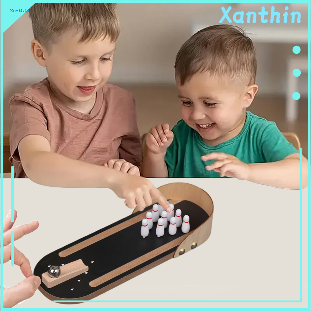 Bộ Bowling Bằng Gỗ Để Bàn Trò Chơi Bowling Mini Trò Chơi Bowling Di Động Mini Để Bàn Bowling Trò Chơ