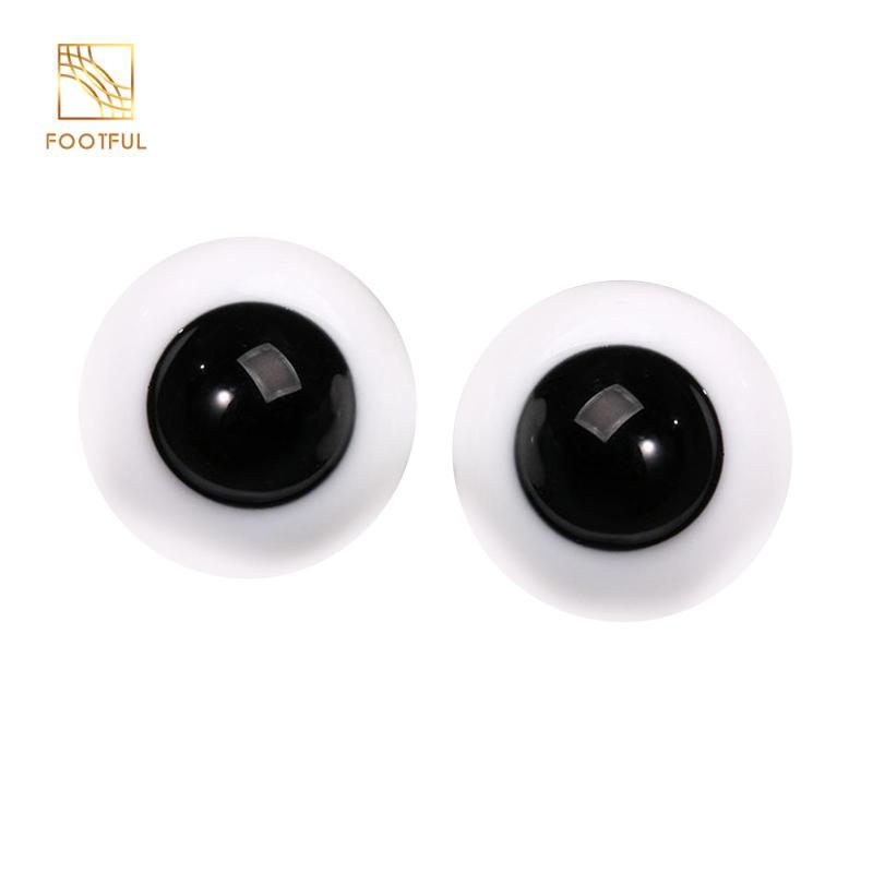 2 Miếng Mắt Búp Bê Thủy Tinh, Mắt Kính 6 mm Phụ Kiện, Di Chuyển Được Để Làm Búp Bê