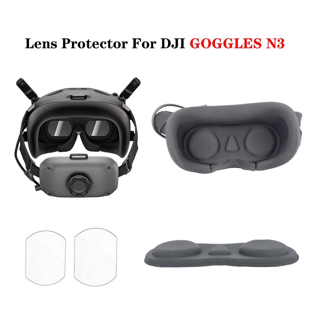 Kính cường lực bảo vệ ống kính cho kính bay DJI GOGGLES N3 Phụ kiện che bụi ống kính