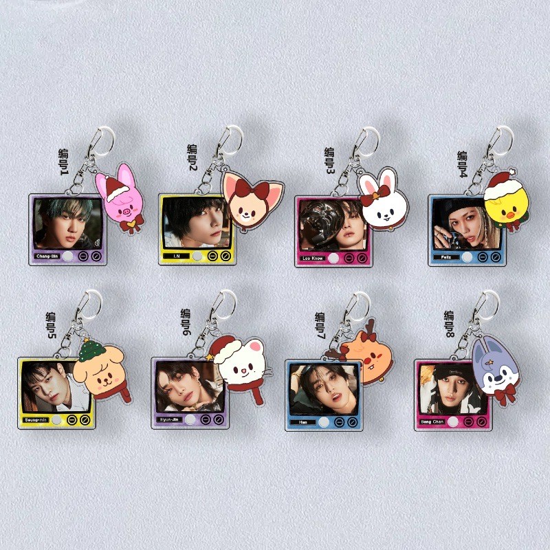 SKZOO South Korea Li Longfu Fang Chan Li Minhao Han Zhicheng Huang Xuanchen Key Chain Acrylic Pendan