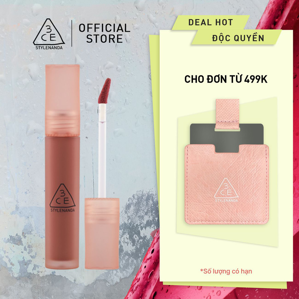 Son Kem 3CE Cho Viền Môi Mờ Ảo Không Lem Blur Water Tint 4.6g