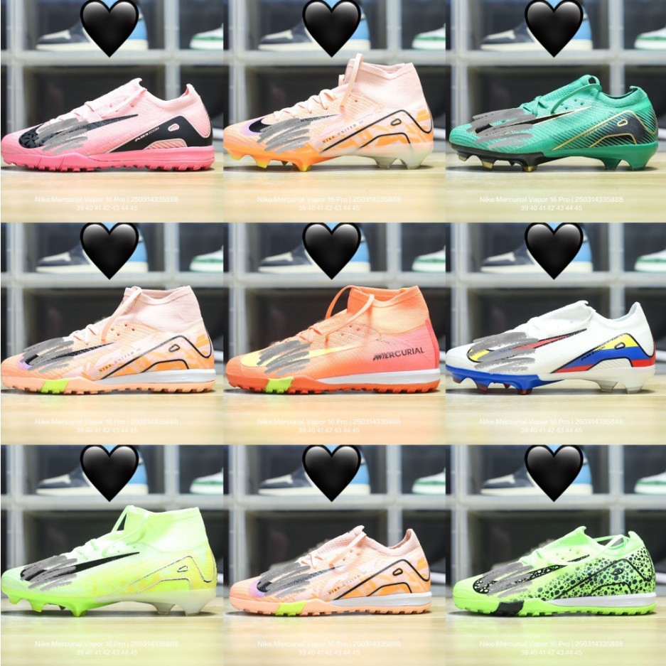 Giày Vapor 16 Pro Hợp Thời Trang TF Spikes Casual Retro Chống Trơn Trượt Giày Bóng Đá Chống Mài Mòn 