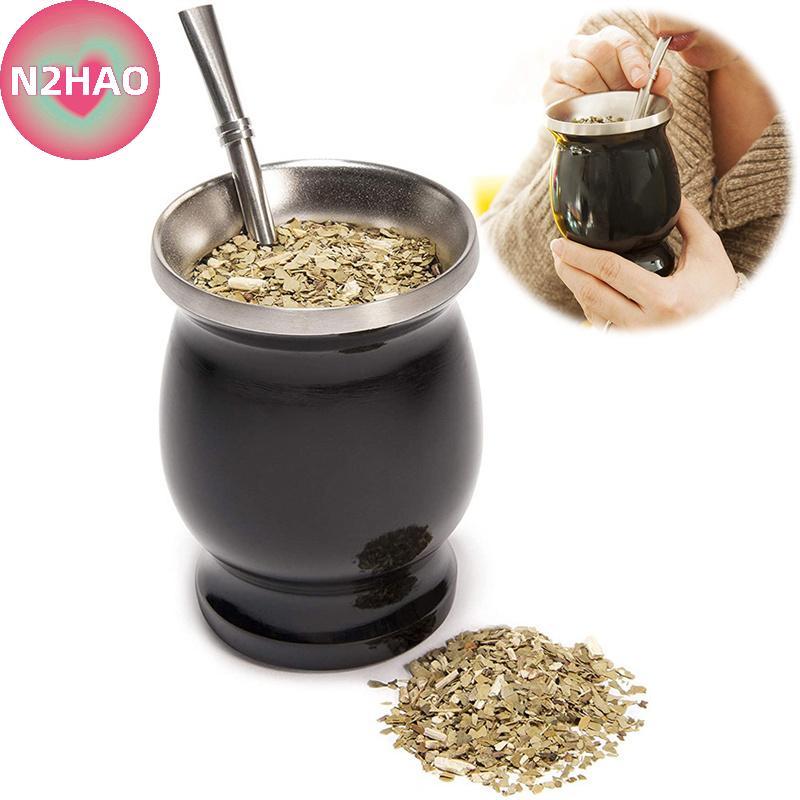 N2HAO Yerba Mate Gourd Set Cốc trà và illa Set n