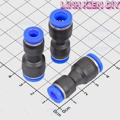 [10 Cái]- PG8-6 Đầu Nối Khí Nén Ống 8-6mm Linh Kiện DIY