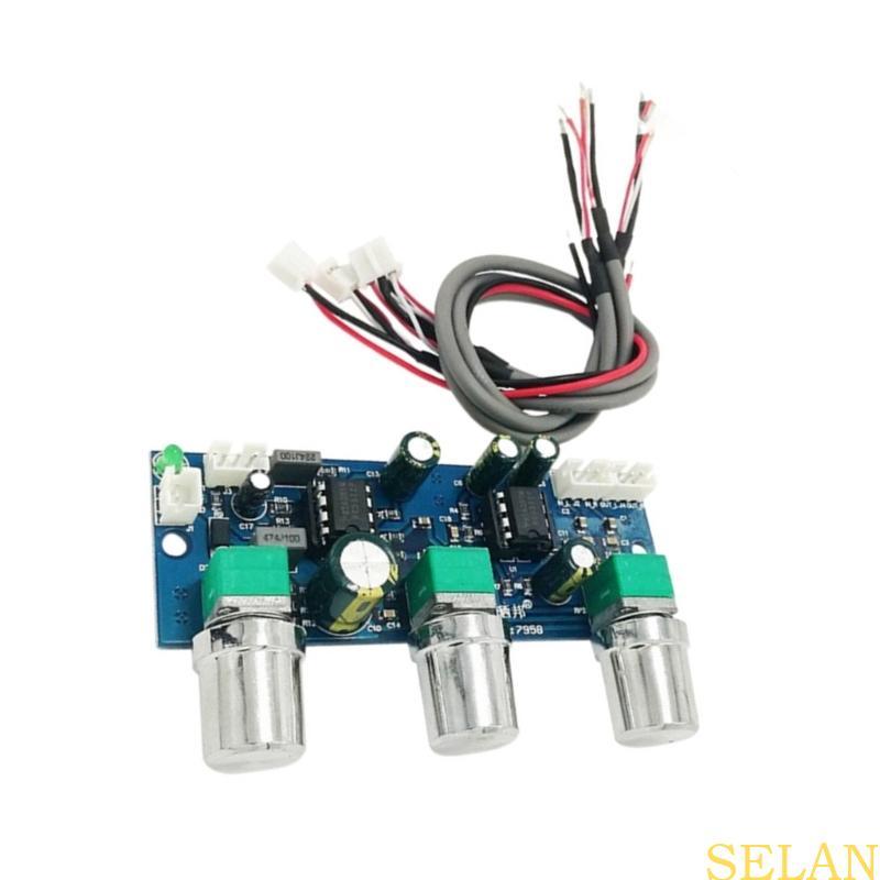 SELA NE5532 2 1CH Preamp Module Điều khiển tông màu thụ động và mạch lọc loa siêu trầm